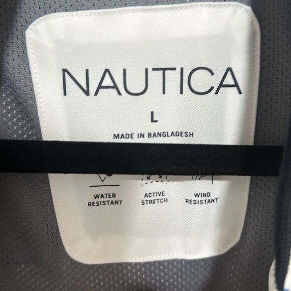 NWOT Nautica Mens Multicolor Water‎ Wind Resistant Stretch Bomber Jacket Large - Picture 6 of 9